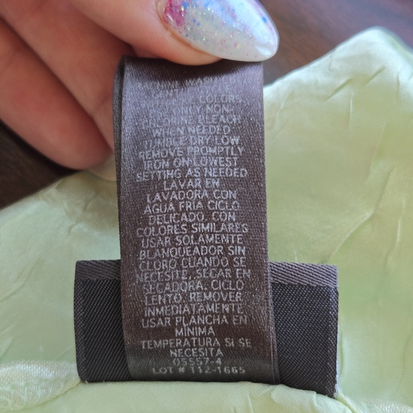 ​✨ VINTAGE Bisou Bisou Michele Bohbot Pastel Green Lace Trim Chemise Slip Dress - Picture 7 of 7